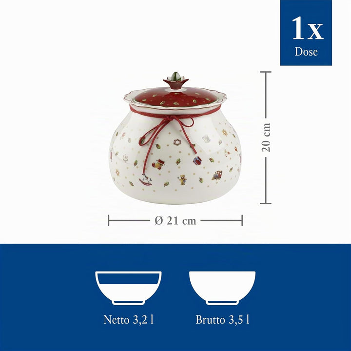 Villeroy & Boch – Toy's Delight Grosse Vorratsdose, Keksdose Keramik Gross, Gebäckdose Toys, Keramik