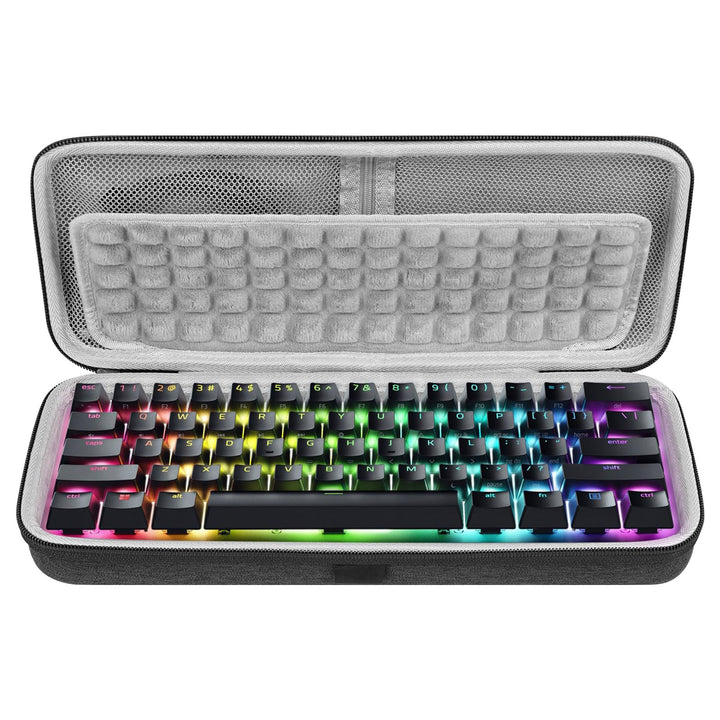 Geekria Shield 60% kompakte Tastaturhülle, Hartschale, Reisetragetasche für 61 Tasten, kompakt, mech