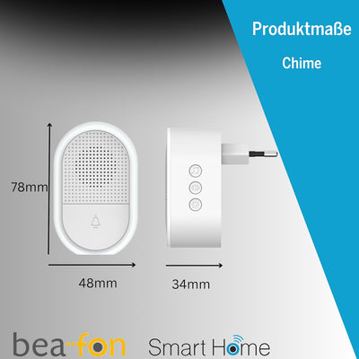 beafon, smart Home, Chime 2, Externe Glocke für Visitor 2V, bis 95db