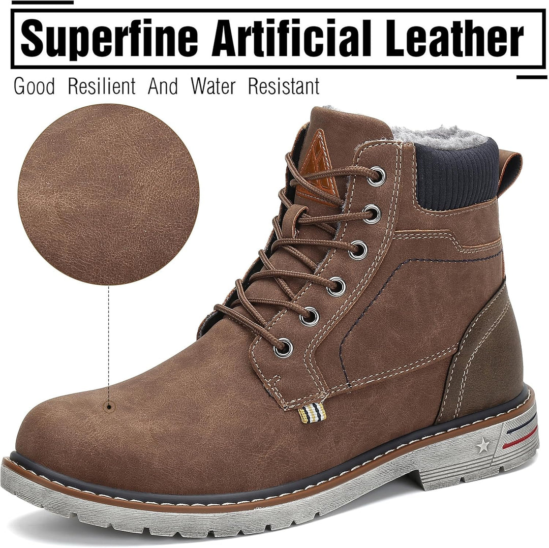 Mishansha Winterschuhe Herren Warme Gefütterte Winterstiefel Damen Wasserdicht Winter Boots 42 EU Br