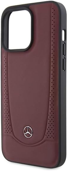 Mercedes MEHCP15LARMRE Hülle für iPhone 15 Pro 6.1" Rot hardcase Leather Urban Bengale