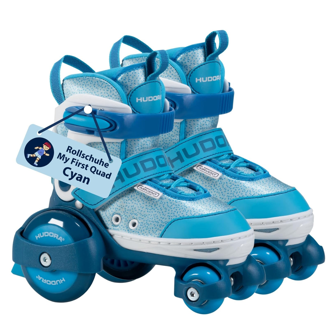 HUDORA Rollschuh My First Quad in versch. Grössen &amp; Farben - hochwertige Rollschuhe für Kinder bis 2