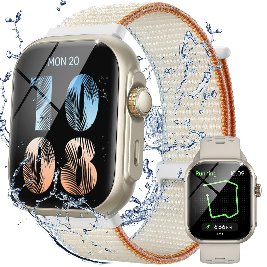 Parsonver Smartwatch Herren Damen mit Telefonfunktion, Fitnessuhr mit GPS, 3 ATM wasserdichte für Sc