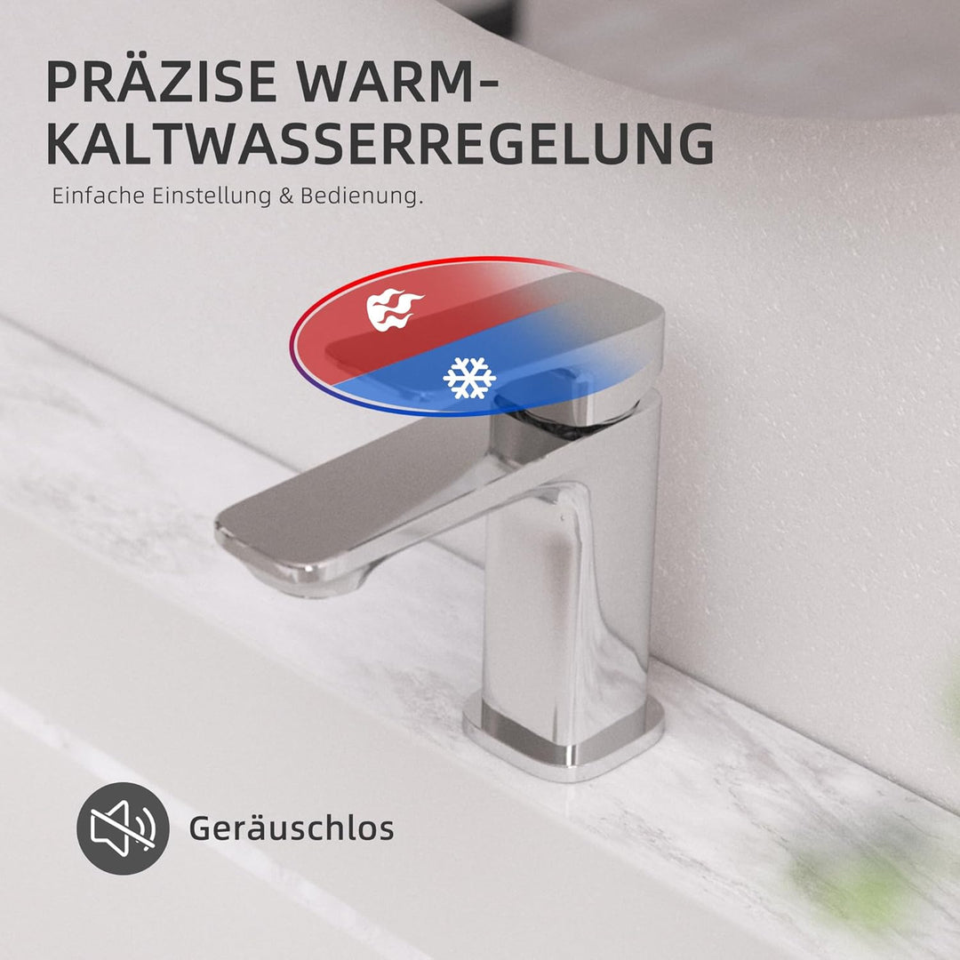 BELZ Waschtischarmaturen Mischbatterie, Moderne Badezimmer Spültischarmatur, Einhebelmischer für Was