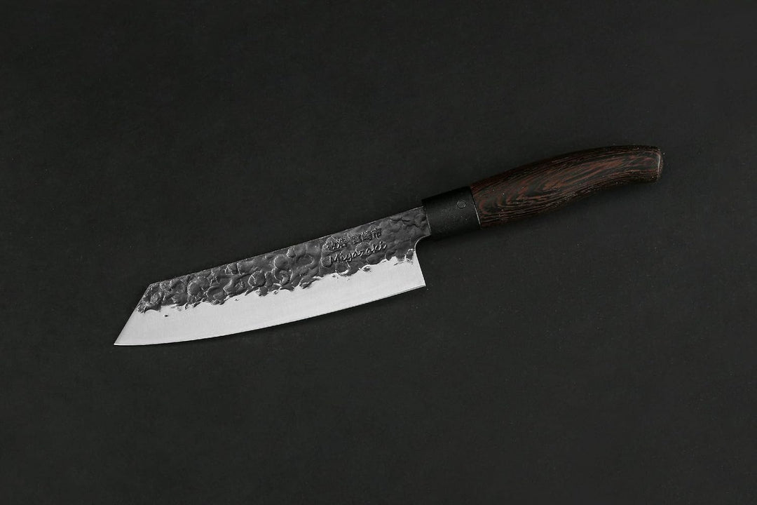 Miyazaki Santoku bocho Okii - Wenge,handgeschmiedet- 7” Santoku Messer, Miyazaki Santoku bocho Okii