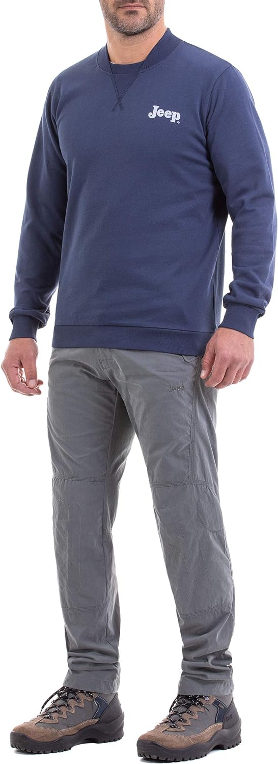 Jeep Herren Girocollo Invernale Con Collo Taglio Bomber E Stampa Logo Vintage Unterhemd S Mood Indig