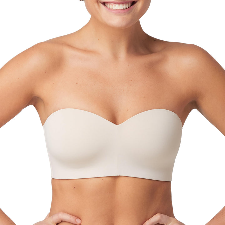 Maidenform Damen Taillierter Trägerloser Bügelloser BH S Almond, S Almond