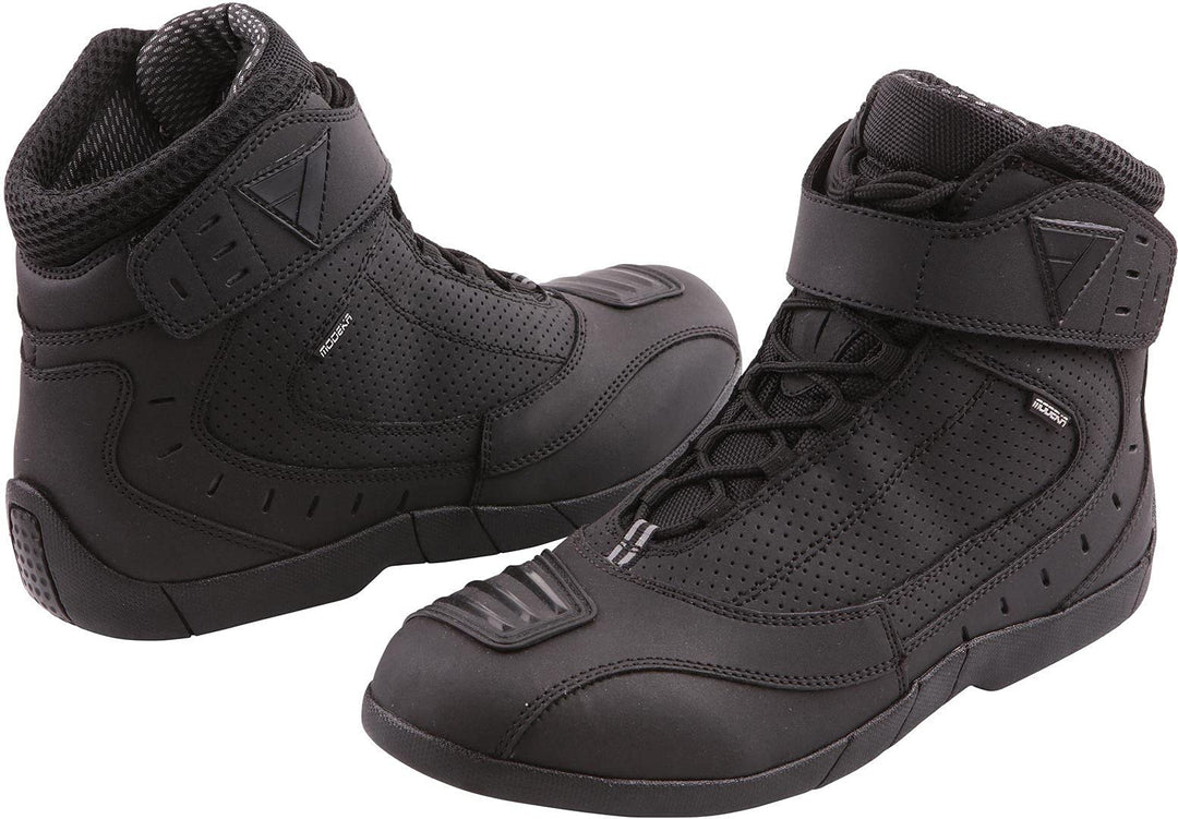 Modeka Black Rider Motorradstiefel 47 EU Schwarz, 47 EU Schwarz
