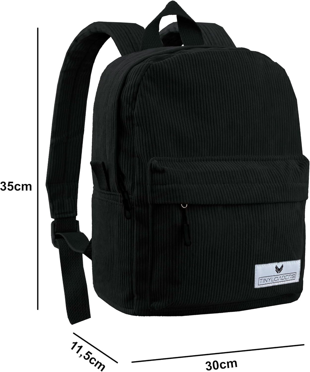 Tinyloaders Damen Rucksack Kord Daypack Cord Backpack Freizeitrucksack Freizeit Citytasche Arbeit Sc