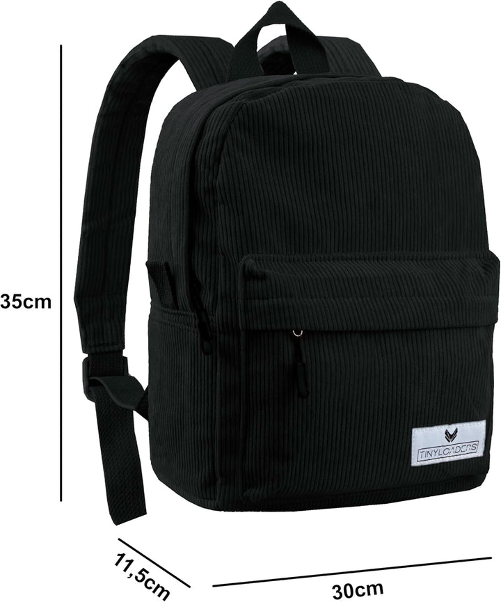 Damen Rucksack Kord Daypack Cord Backpack Freizeitrucksack Freizeit Citytasche Arbeit Schule kleiner