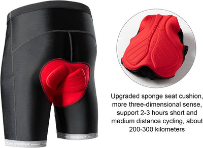 Santic Radlerhose Herren Kurz mit Sitzpolster Radhose Herren Kurz Fahrradhose Herren Gepolstert Rads