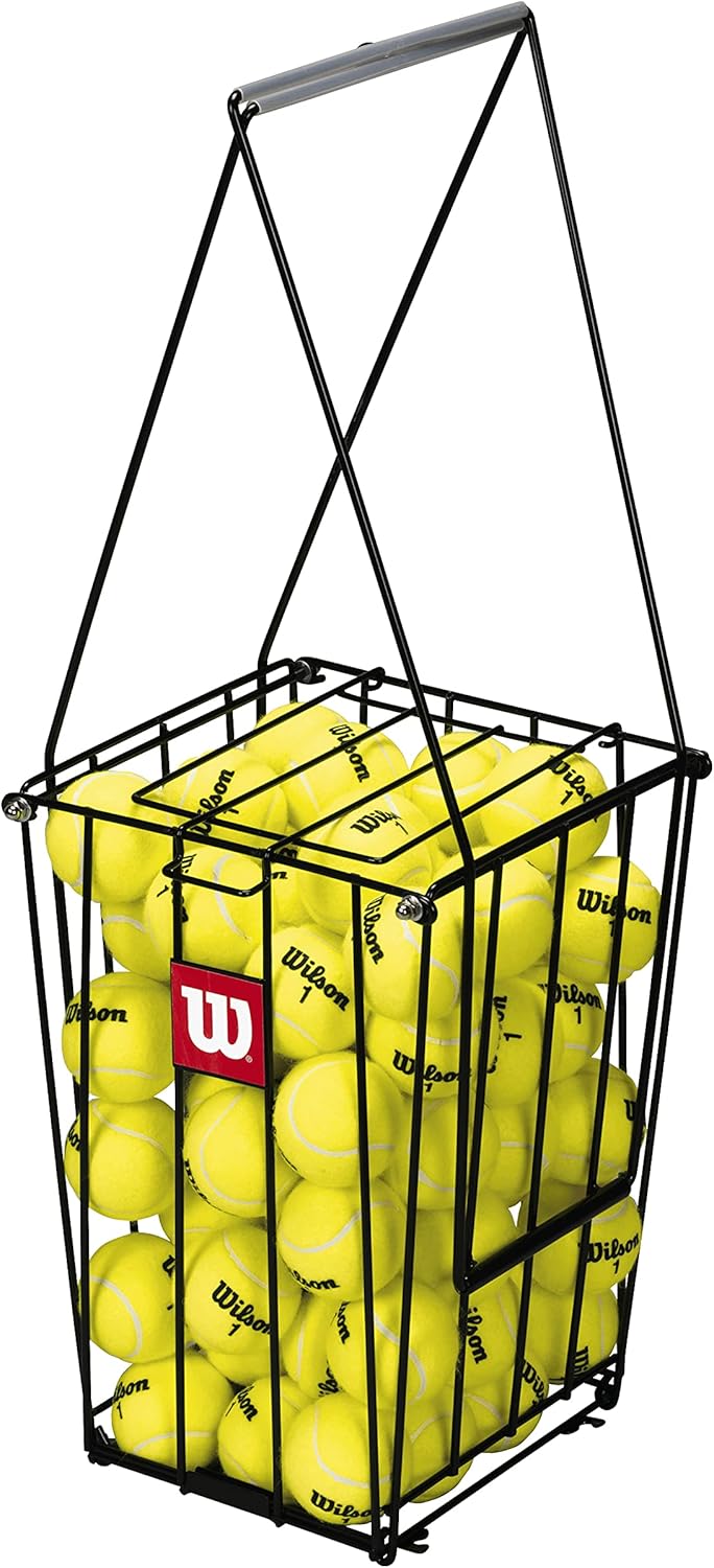 Wilson Unisex-Erwachsene Ball Pick Up Basket Tennisball Collection Pick-Up Basket, 75 Tennisbälle Ka