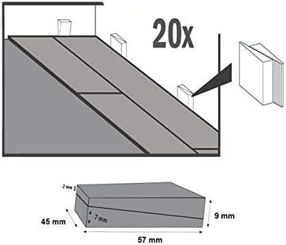 1 Schlageisen Zugeisen + 20 Kunststoffkeile Laminat