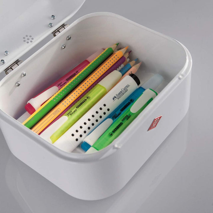 Wesco 235 001 Mini Grandy Brotkasten 17 x 18 x 12cm (L/B/H) weiss, Weiss