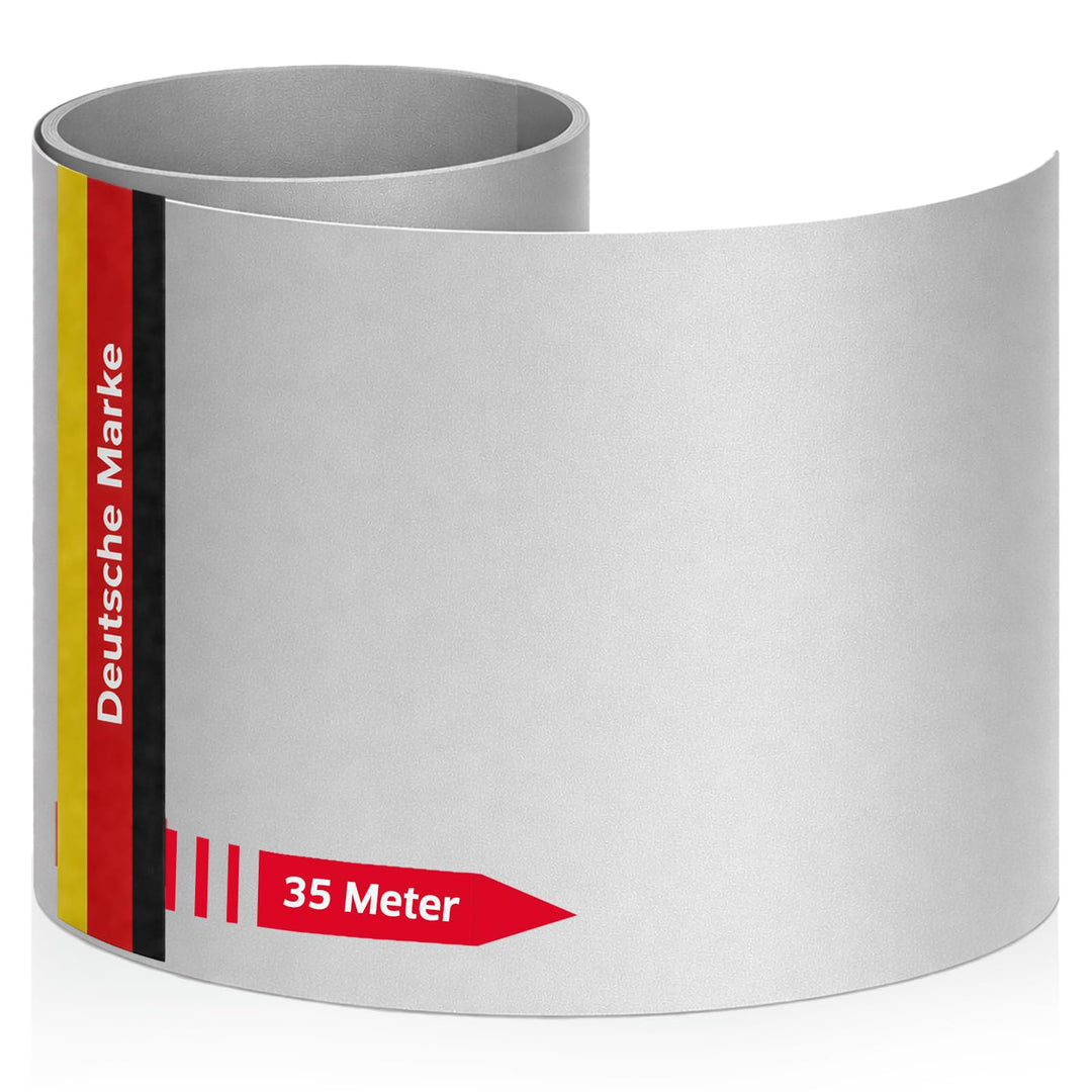 NOOR Zaunblende PP PRO 650 g/m2 Hellgrau I 0,19 x 35 m I Der ideale Sichtschutz für Ihren Doppelstab