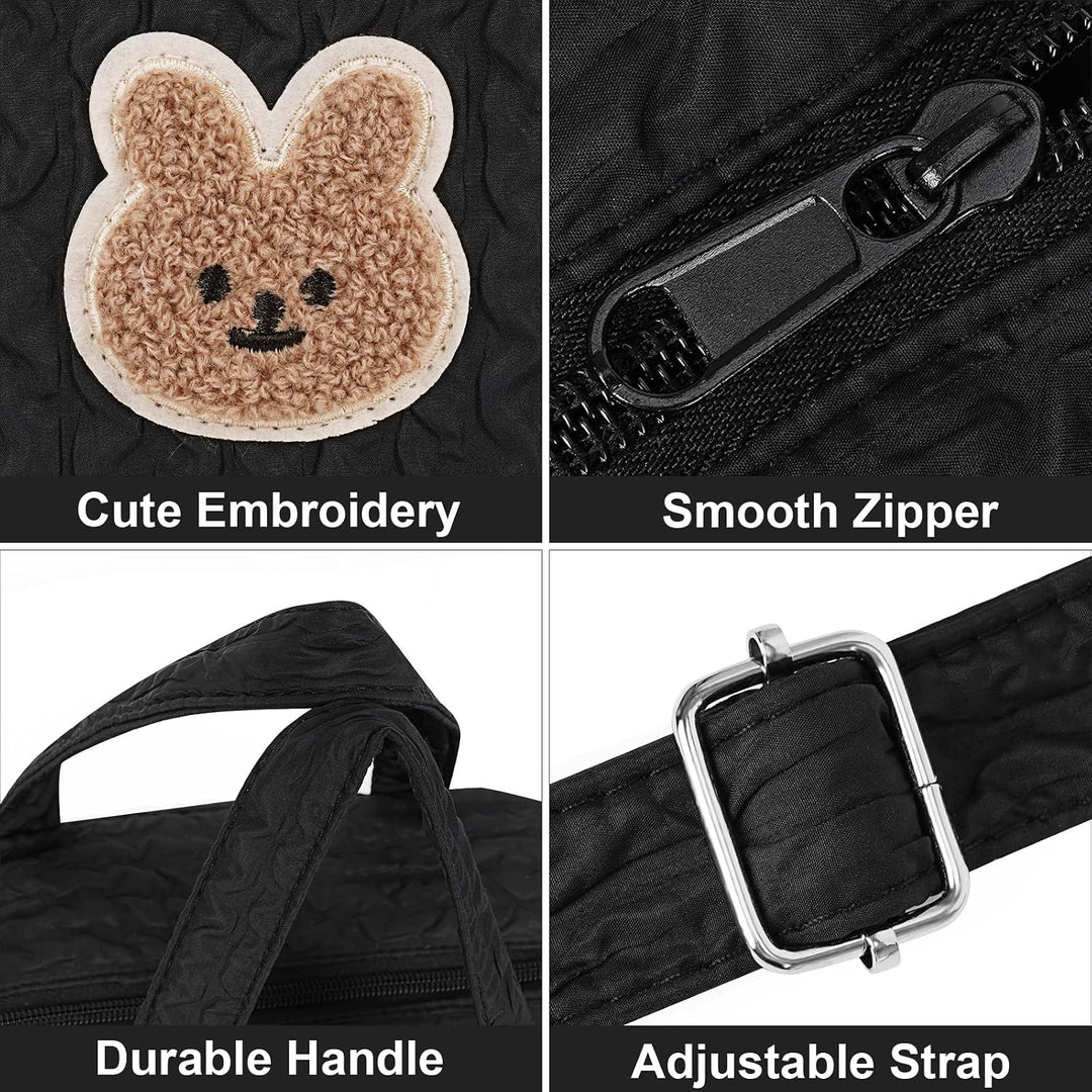 Lushandy Baby-Wickeltasche, süsse Baby-Wickeltasche, Crossbody-Tasche, Reise-Windeltasche, multifunk