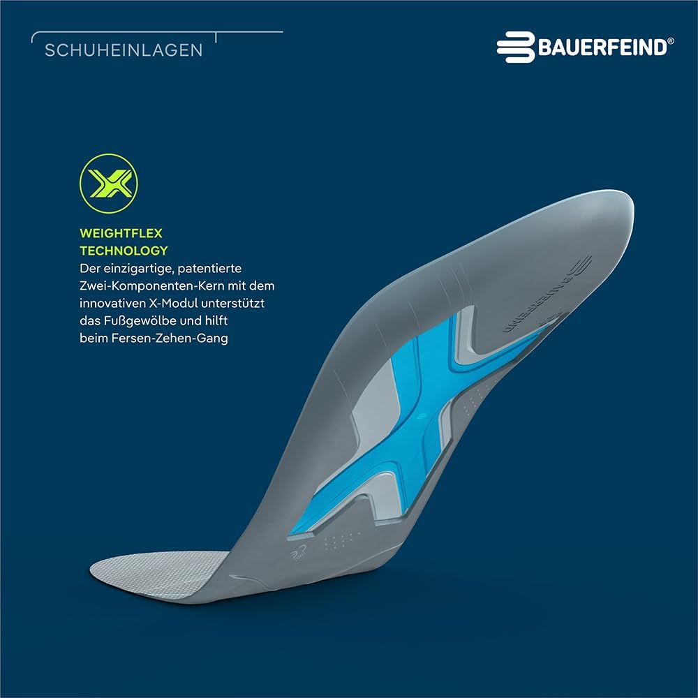 Bauerfeind Sport-Einlegesohlen für Laufschuhe "Run Performance Insoles" 1 Paar Sport-Einlagen 43, 43