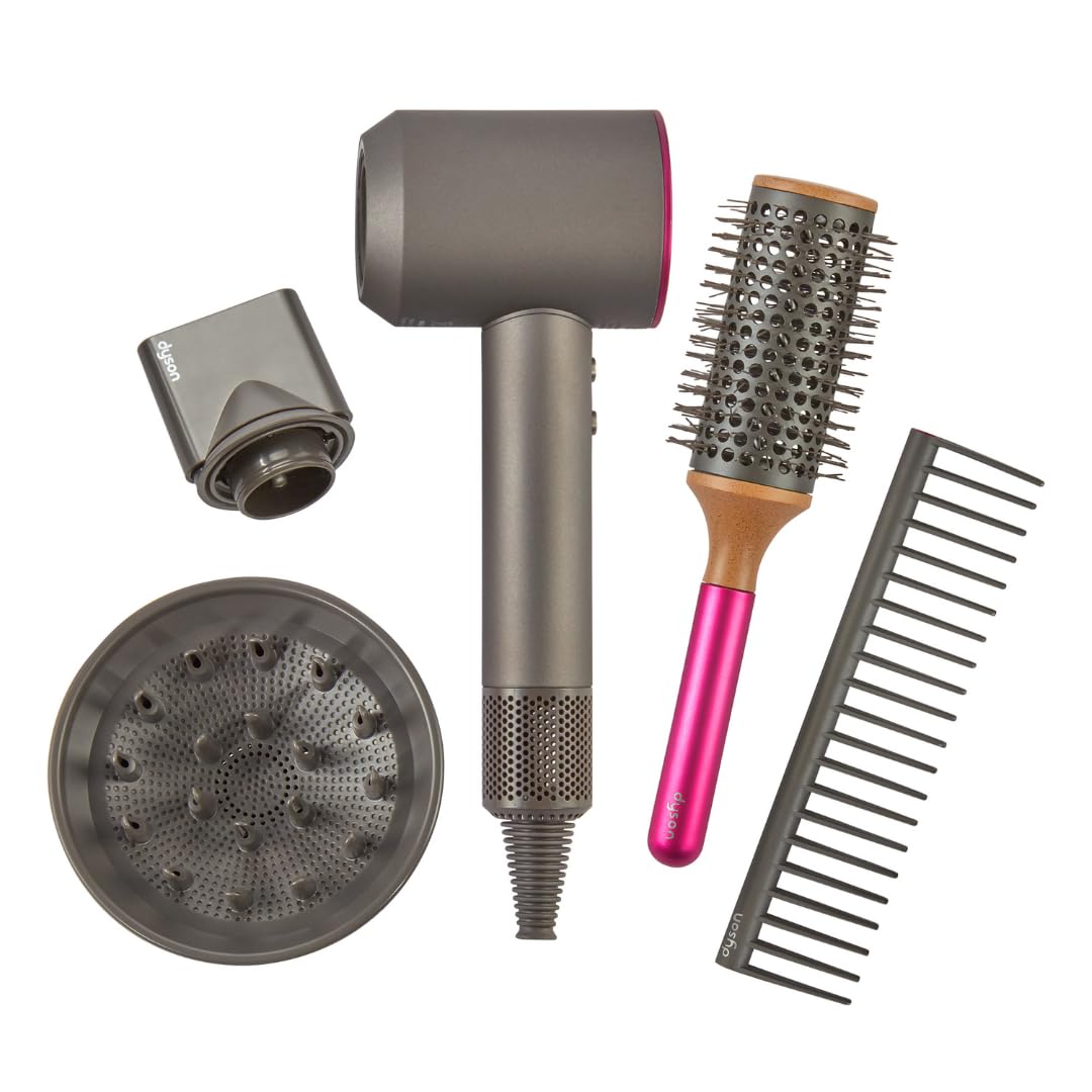Casdon 73252 Dyson Supersonic Styling-Set | Interaktiver Spielzeug-Haartrockner für Kinder ab 3 Jahr