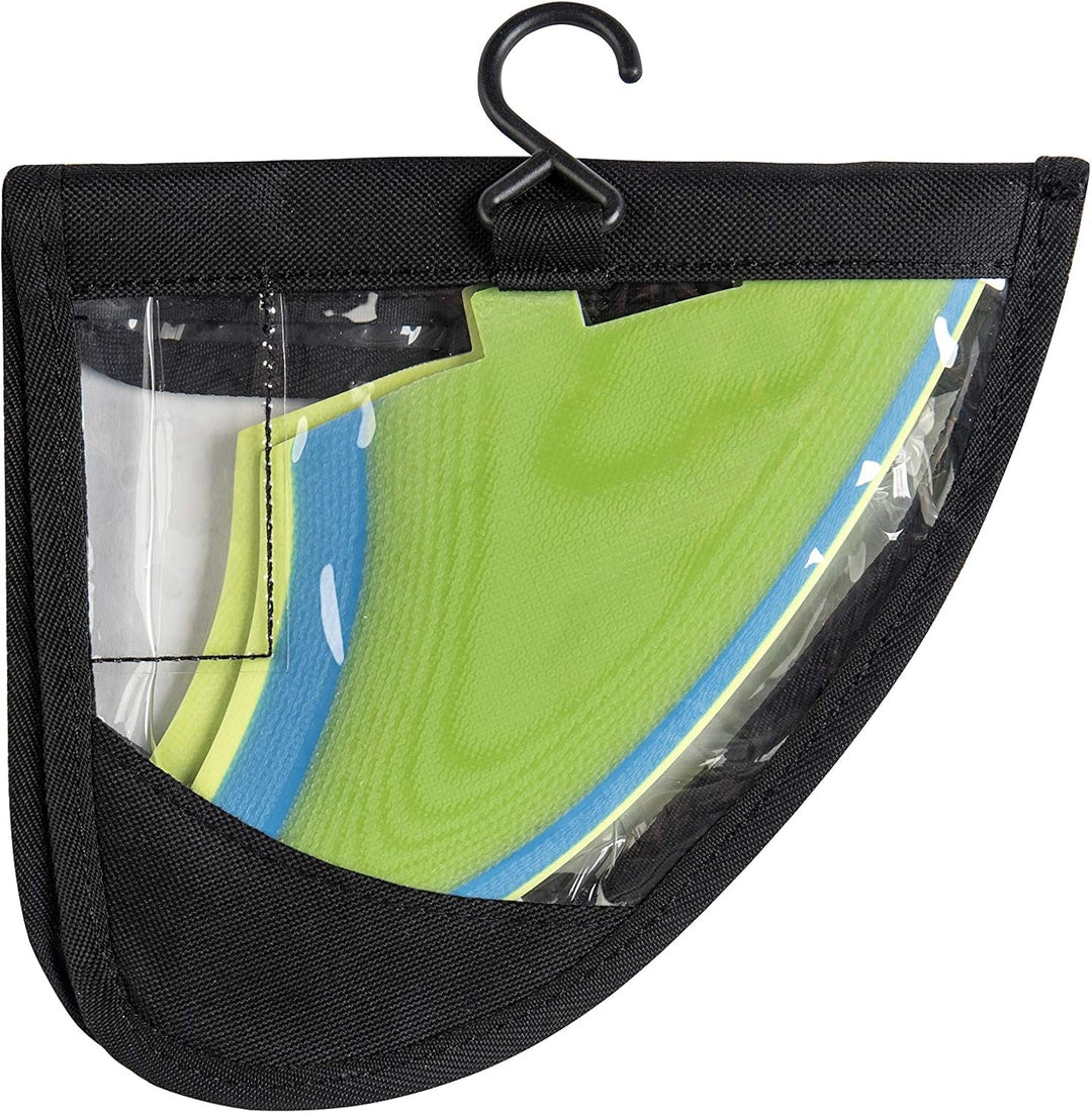 Liquida Sizzla Twin Keel Fins, FCS I System, FK Glass, Grün Blau Gelb, Grün Blau Gelb