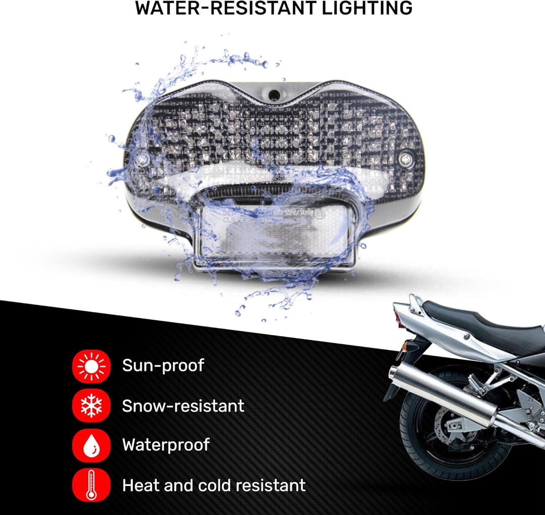 avdb-moto LED-Bremslicht mit integriertem Blinker kompatibel mit Suzuki GSF Bandit 600, 1200 2000/20