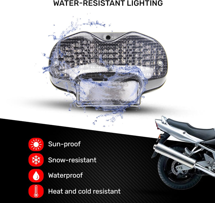 avdb-moto LED-Bremslicht mit integriertem Blinker kompatibel mit Suzuki GSF Bandit 600, 1200 2000/20