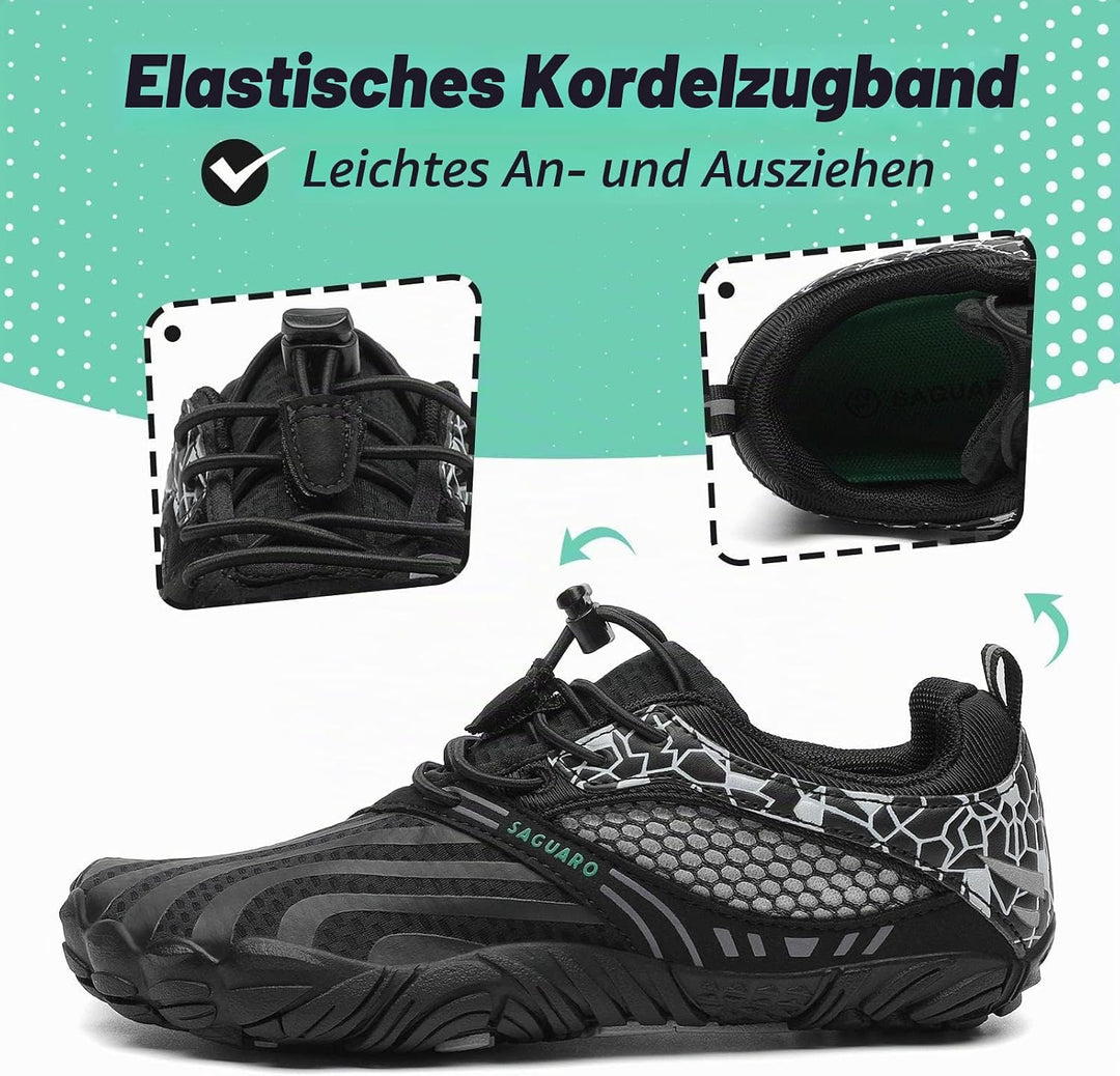 SAGUARO Unisex-Kinder Barfussschuhe Schnell Trocknend Wanderschuhe Leicht Laufschuhe Gr.24-36 25 EU
