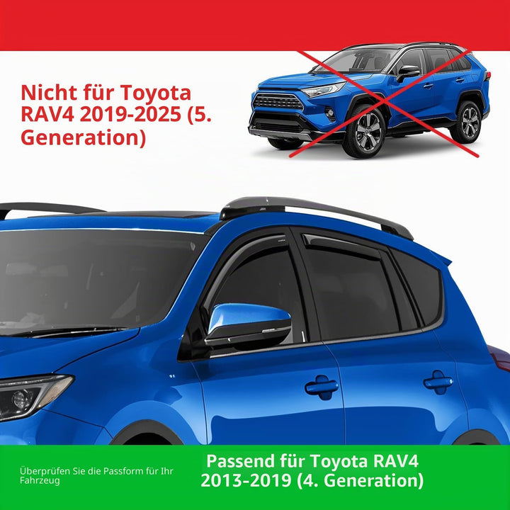 Goodyear Windabweiser für/kompatible mit Toyota RAV4 2013-2018 (IV) - Integrierte Regenabweiser - Au