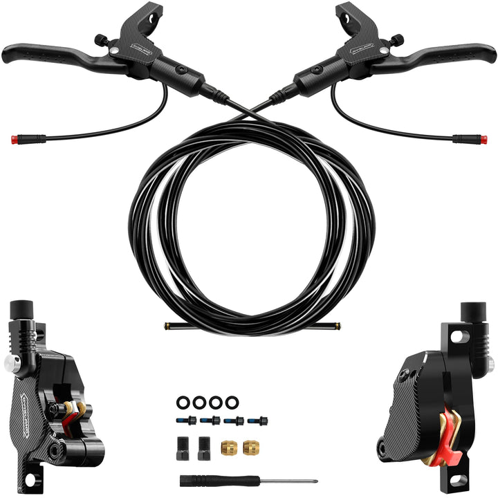 LD-210S Hydraulisches Scheibenbremsen-Set, 2-polig/Power-Off-Bremsset für Elektroroller/E-Scooter L-