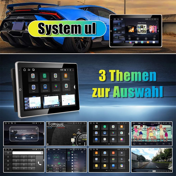Amaseaudio Android 10 Autoradio, DSP+, 10.1" 90 gedreht Touchscreen, 2 Din für Universal, DSP+, Unte