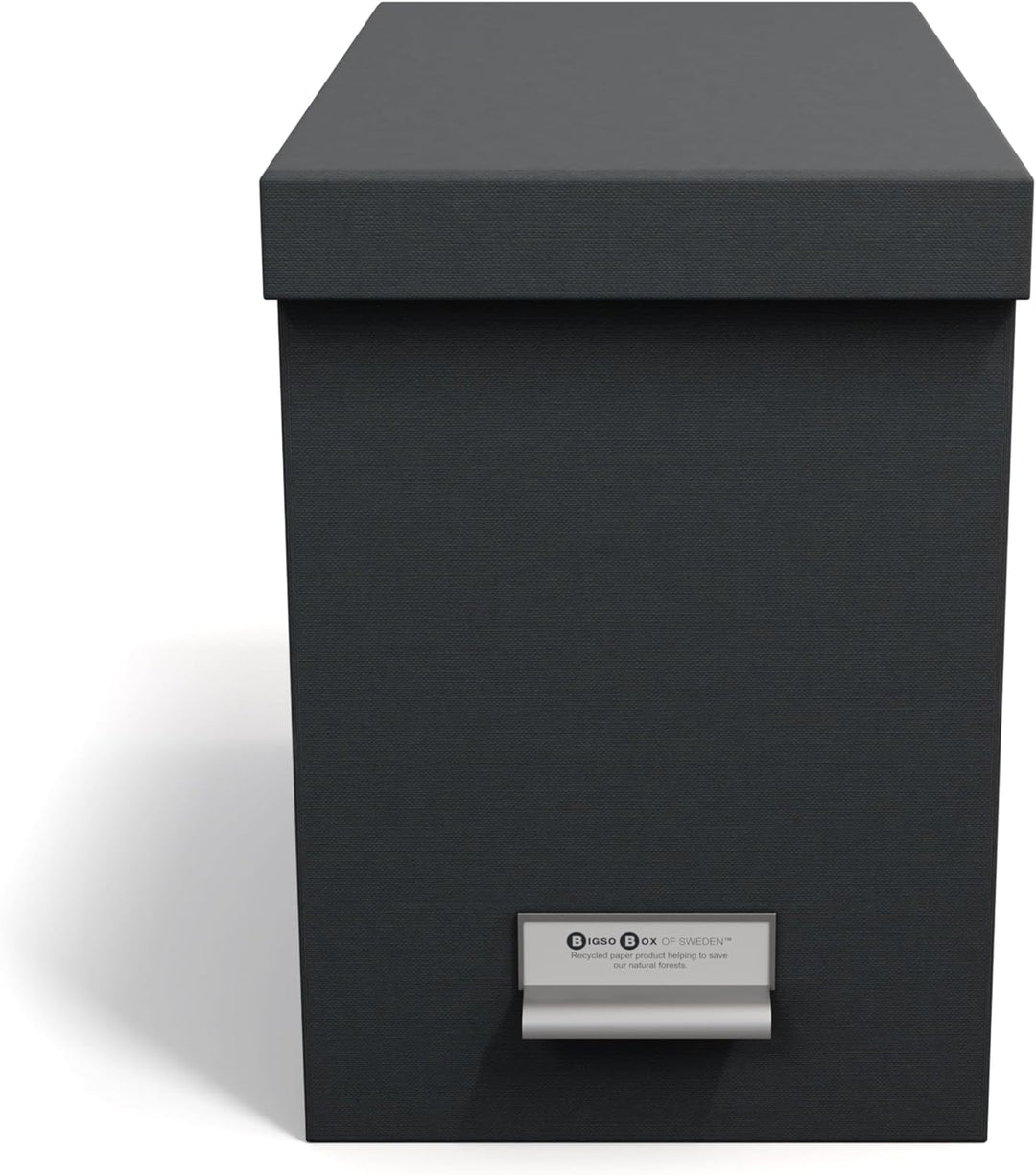 BIGSO JOHAN Hängeregisterbox A4 – Hängemappenbox mit Deckel und Griff – Schreibtischablage für Hänge