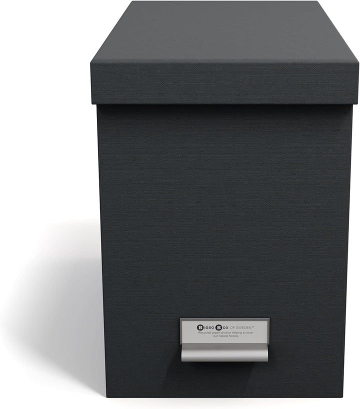 BIGSO JOHAN Hängeregisterbox A4 – Hängemappenbox mit Deckel und Griff – Schreibtischablage für Hänge