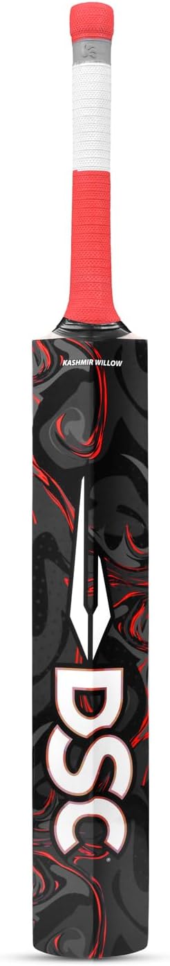 DSC Fledermaus Lava Herren Cricketschläger aus Kaschmirweide, kurzer Griff, holzfarben