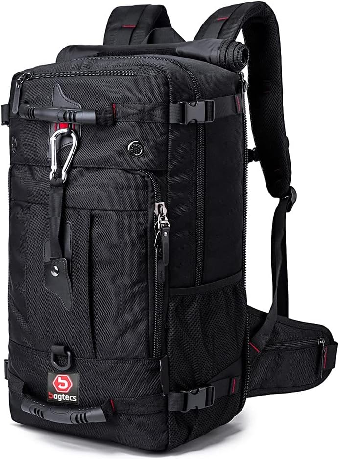 Motorrad Rucksack/Hecktasche Bagtecs HK2 35l + 2 Spanngurte schwarz