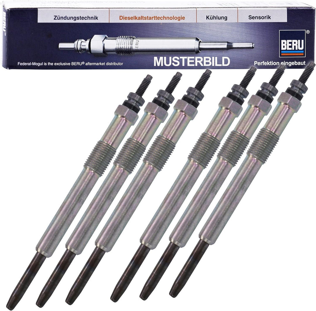 6x Glühkerze Original BERU Duraterm GN008