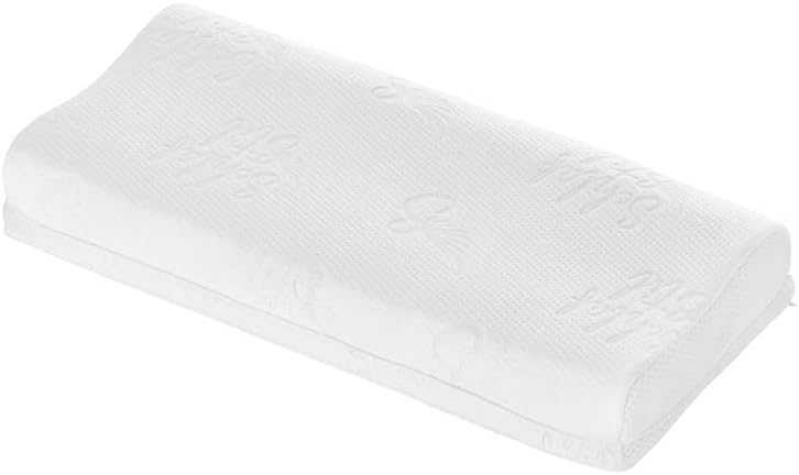 SCHLAFSTIL Visco Nackenstützkissen S800V, Visco Premium Schaum 40_x_80_centimeters Weiss, 40_x_80_ce