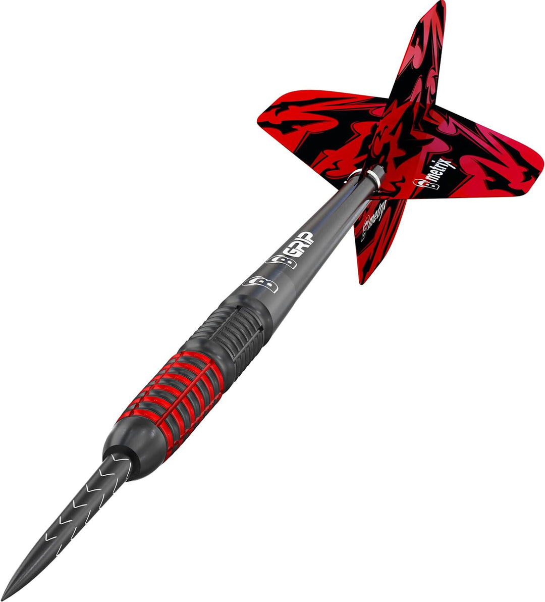Bull's Magma Dart, Schwarz/Rot, 25 g