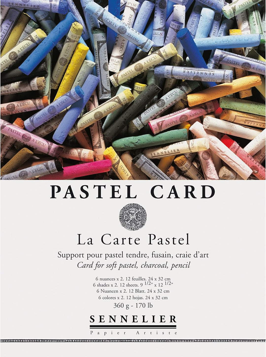 SENNELIER 10-136750 La Carte Pastellblock, Papier, multi, 9" x 12", 9" x 12"