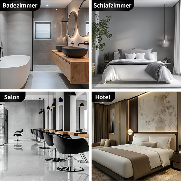 Fönhalter Ohne Bohren - Metall Wandhalterung für Dyson Airwrap, Lockenstab, Glätteisen & Föhn, Stabi