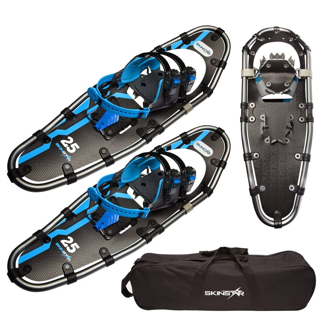 SkinStar Schneeschuhe Alu-Rahmen Schneeschuhwandern Outdoor bis 130kg BLUE 25