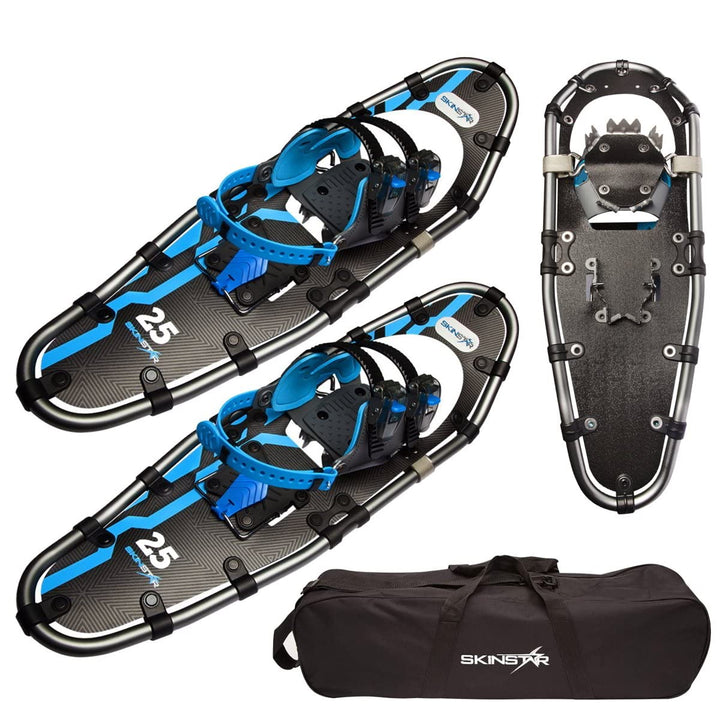 SkinStar Schneeschuhe Alu-Rahmen Schneeschuhwandern Outdoor bis 130kg BLUE 25