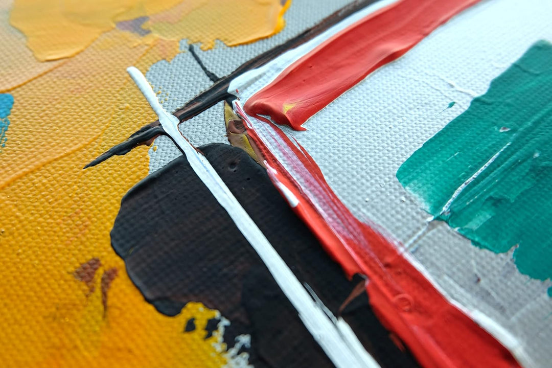 Monica Mirafiori I 100% HANDGEMALT I Gemälde Würfel 100x50cm | Gemälde Handgemalt | Acrylgemälde | S
