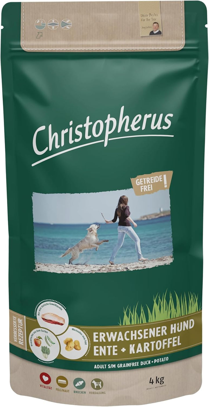 Christopherus Grainfree, Vollnahrung für den ausgewachsenen Hund mit normaler Aktivität, Trockenfutt