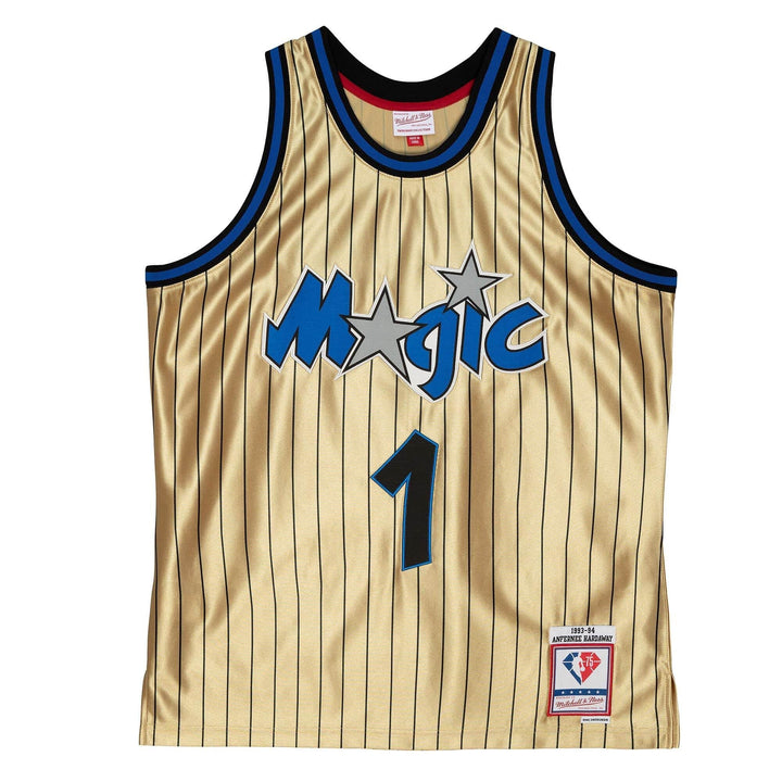 Mitchell &amp; Ness NBA 75th Anniversary Swingman Jersey - Gold M Orlando Magic - Hardaway, M Orlando Ma
