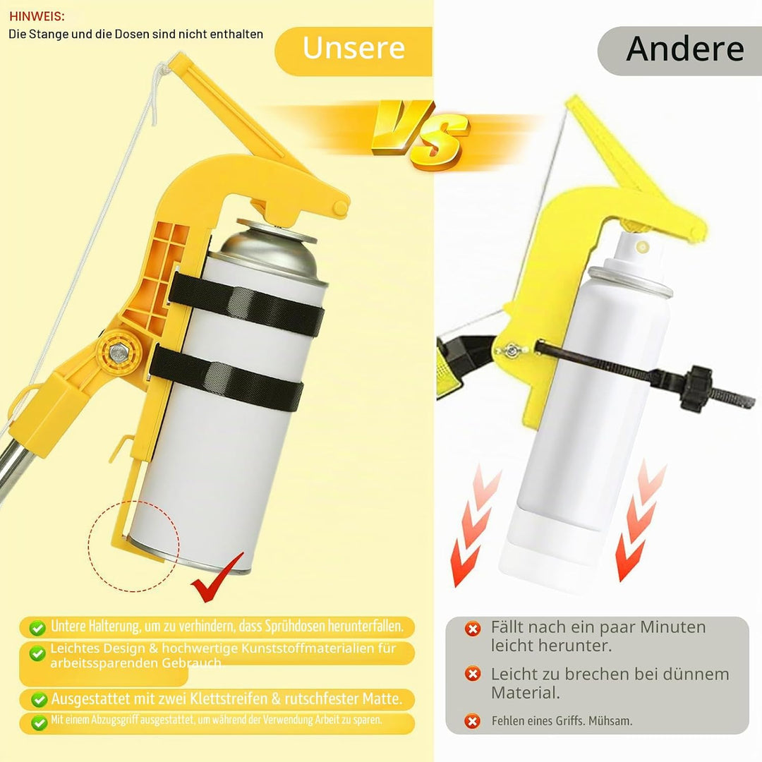 Sprühdosen Verlängerung, Einstellbarer Winkel Spraydosen Verlängerungsstangen Adapter, Sprühdosen Ve