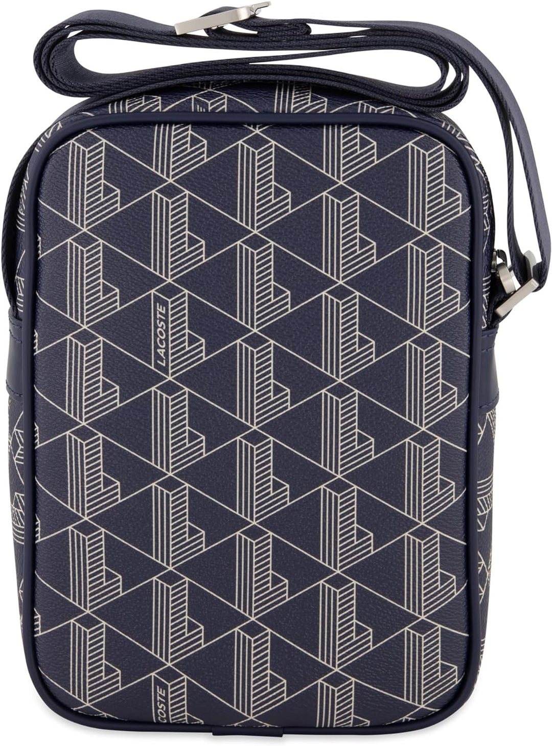 Lacoste Herren Beuteltasche VERTICAL CAMERA BAG Dunkelblau/Weiss (M83) Einheitsgrösse, Dunkelblau/We