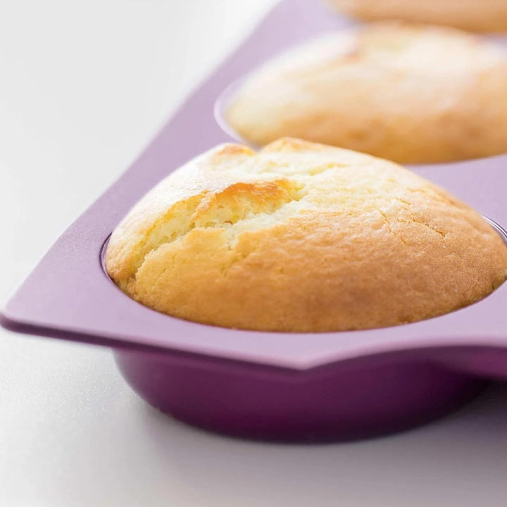 TUPPERWARE Backen Silikonform Donut/Bagel lila Backform Silikon Diabolo Donut Silikon, Donut Silikon