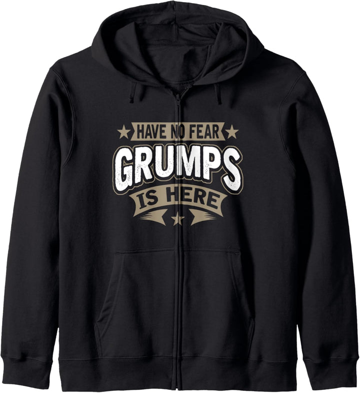 Haben Sie keine Angst GRUMPS ist hier Grampa Grossvater Kapuzenjacke