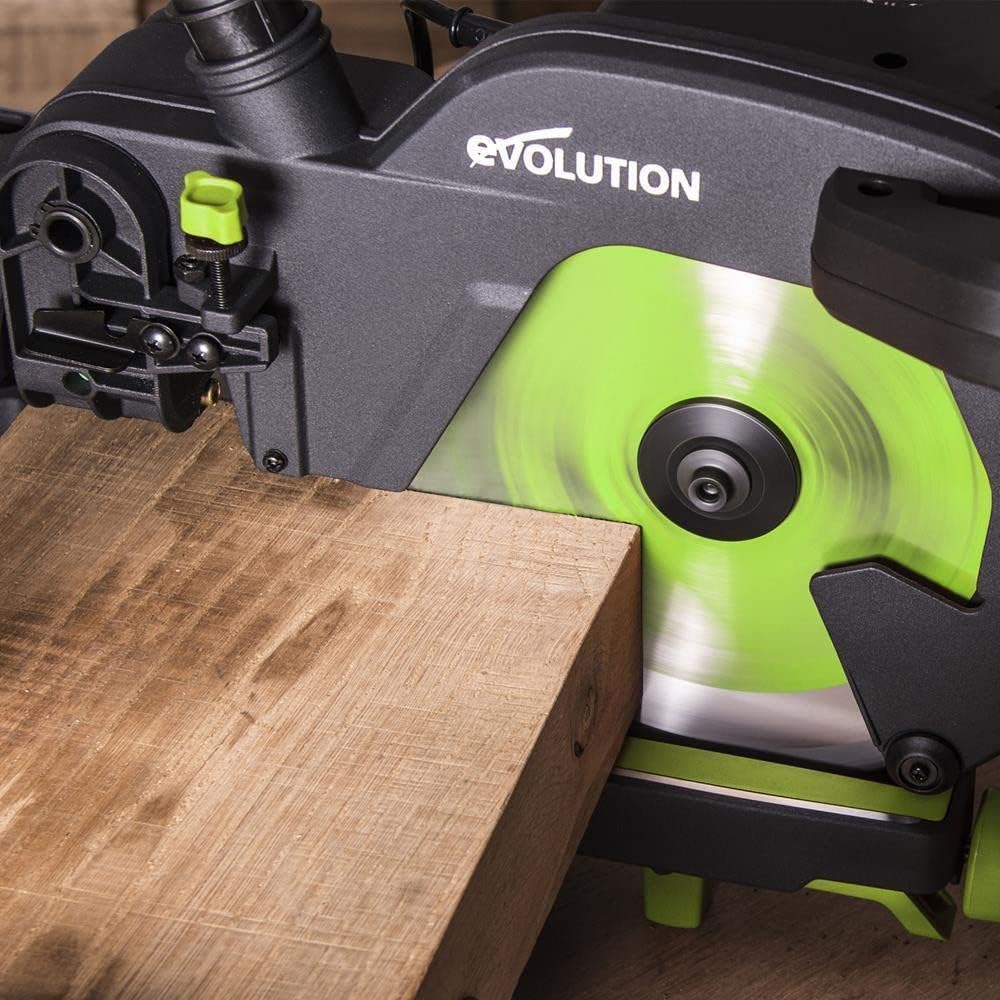 Evolution Power Tools - F255SMS Mehrzweck-Gleit-Gehrungssäge, 255 mm, 1600 W, 230 V, Mehrzweck-Gleit