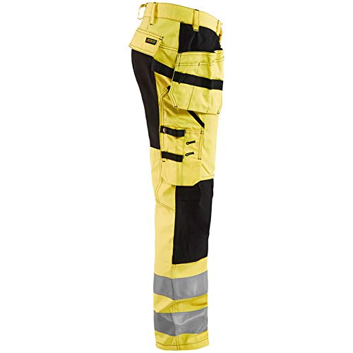 Blaklader 15521811 Hochsichtige Hose mit Stretch, gelb/ schwarz, grootte D136 D136 Yellow / Black, D