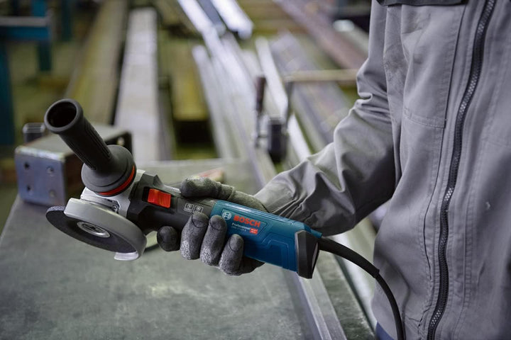 Bosch Professional Winkelschleifer GWX 17-125 S (1.700 Watt, Zusatzhandgriff, Schutzhaube, anklippba